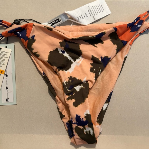 Women’s 2 piece Swimsuit Size small colors peach & brown - Picture 7 of 7